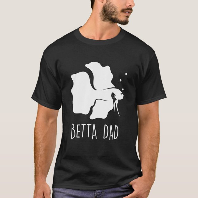 T-shirt Betta Papa Betta Poisson Aquarium Poisson Combatta (Devant)