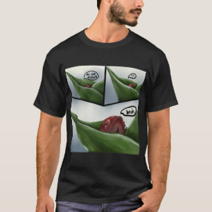 T-shirt Betta rouge en mode 'Ne pas déranger'