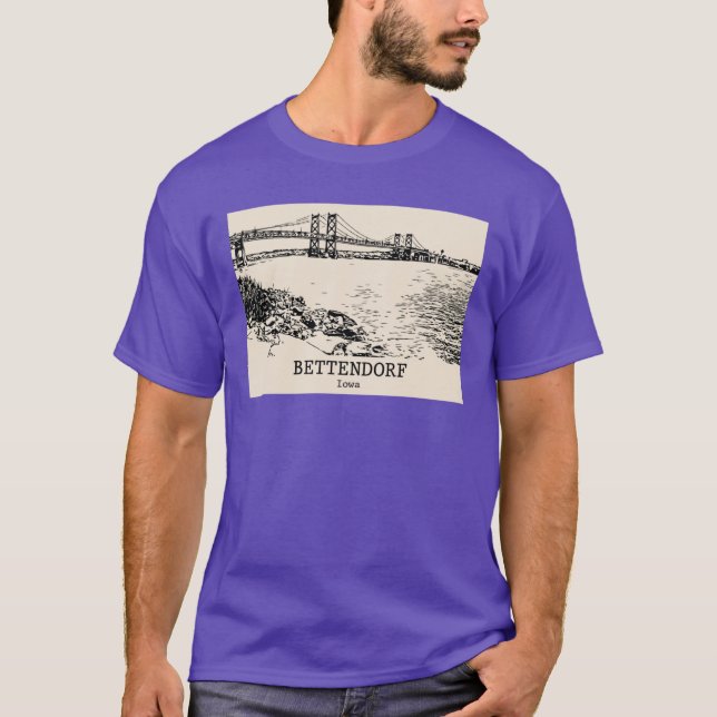 T-shirt Bettendorf Iowa (Devant)