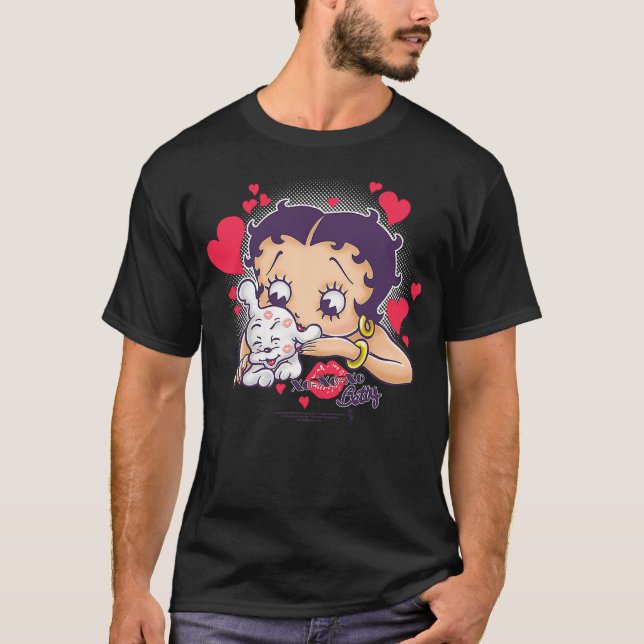 T-shirt Betty Boop Puppy Love (Devant)