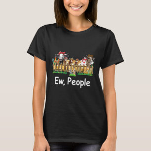 T-shirt Beurk les gens génisse vache poulet mouton cochon 