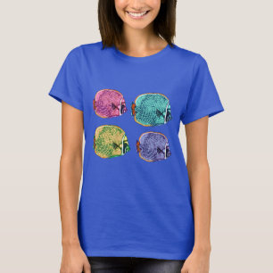 T-shirt Beurre, Coral Reef Poisson Sous L'Eau Nautique
