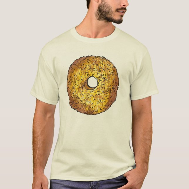 T-shirt Beurre Crunch Donut Doughnut Petit déjeuner Tee (Devant)