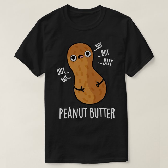 T-shirt Beurre d'arachide amusant jeu de nourriture (Design devant)