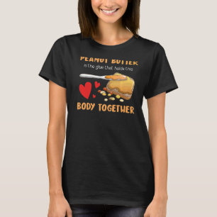 T-shirt Beurre D'Arachide Contient Ce Corps Gelée Graphiqu