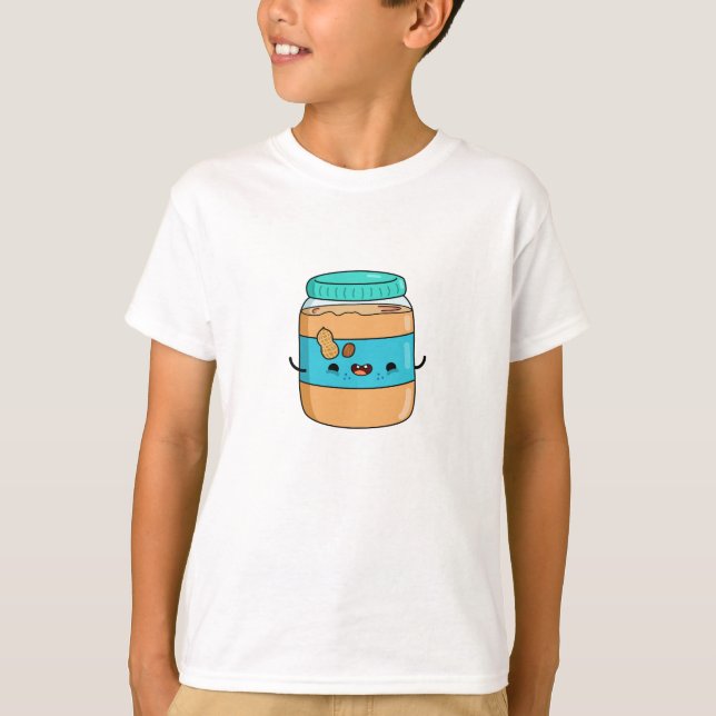 T-shirt Beurre d'arachide Cute Kawaii (Devant)