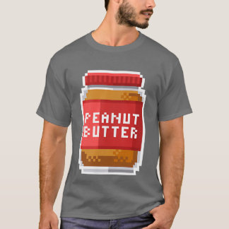 T-shirt Beurre d'arachide de dessus drôle Crunchy PBJ aime