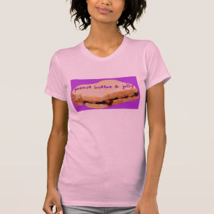 T-shirt BEURRE D'ARACHIDE des femmes d'AMUSEMENT et