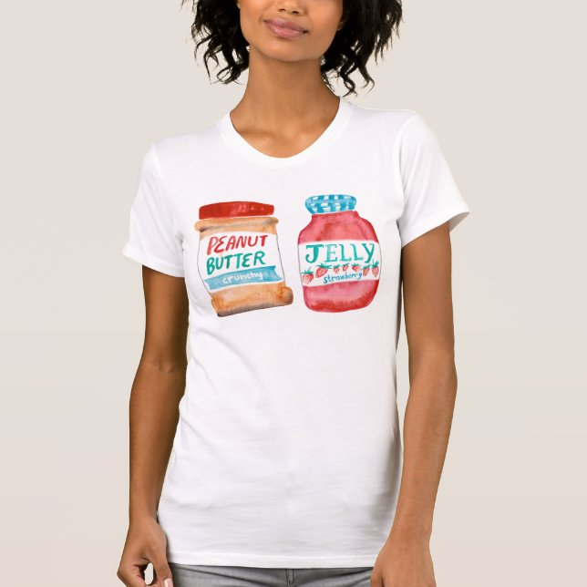 T-shirt Beurre d'arachide et aquarelle de gelée (Devant)