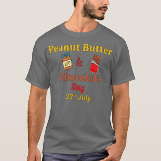 T-shirt Beurre d'arachide et chocolat jour 23 juillet