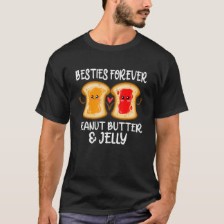 T-shirt Beurre D'Arachide Et Jelly Besties Couple Ami Matc