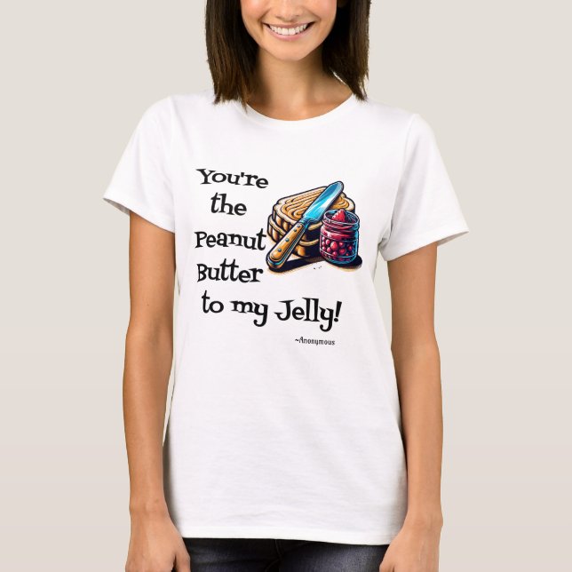 T-shirt Beurre d'arachide et Jelly Saint-Valentin (Devant)