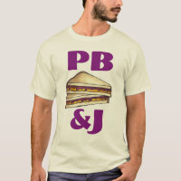 T-shirt Beurre d'arachide et sandwich à la gelée P