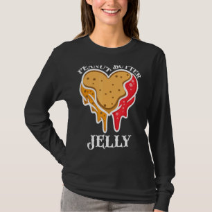 T-shirt Beurre d'arachide Jelly Couple Beurre Correspondan
