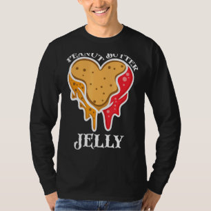 T-shirt Beurre d'arachide Jelly Couple Beurre Correspondan