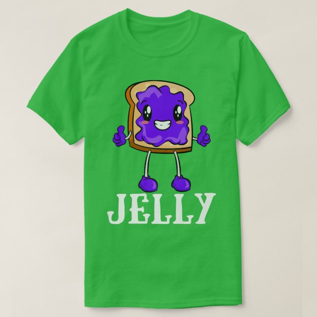 T-shirt Beurre d'arachide & Jelly Kawaii PB&J Blueber corr (Design devant)