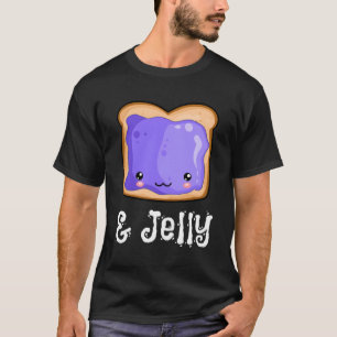 T-shirt Beurre d'arachide Jelly Kawaii Pbj Bleu Jam