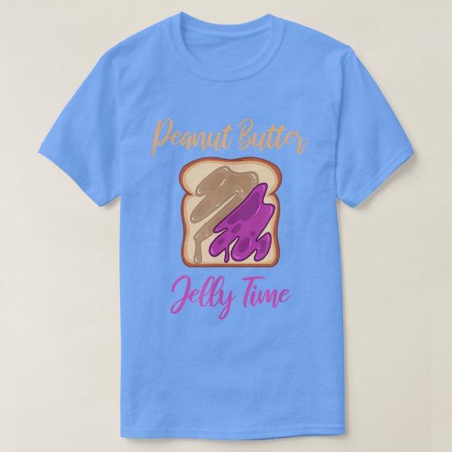 T-shirt Beurre d'arachide Jelly Vibes de temps corresponde (Design devant)