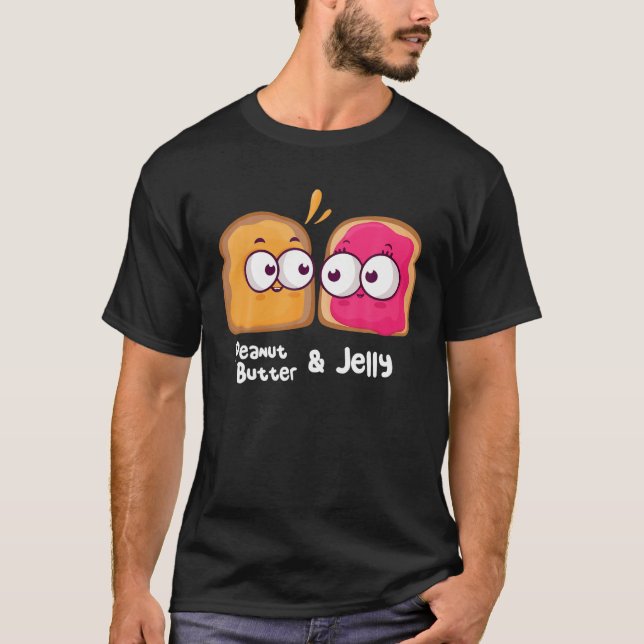 T-shirt Beurre D'Arachide Kawaii Et Coup De Coup À Coudre  (Devant)