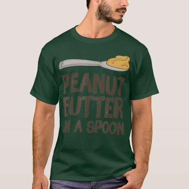 T-shirt Beurre d'arachide sur une cuillère Amateurs de beu (Devant)