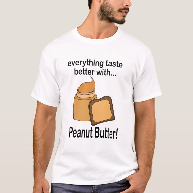 T-shirt Beurre de Cacahuète Nourriture Drôle (Devant)
