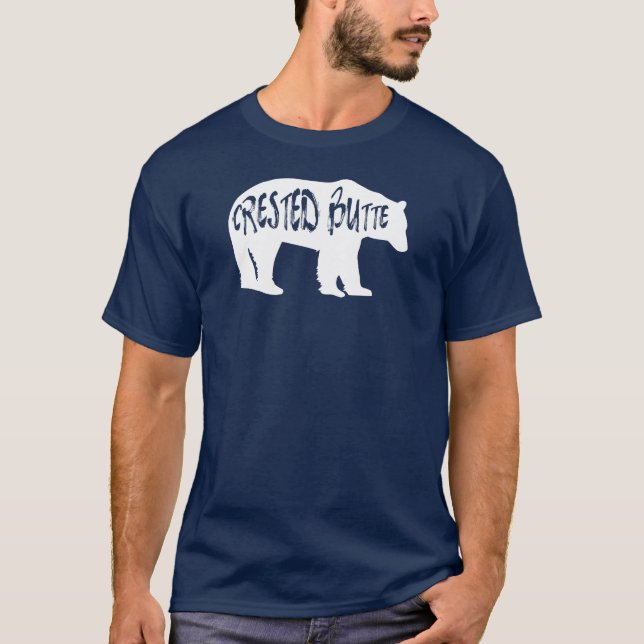 T-shirt Beurre de cèdre Colorado Ours (Devant)