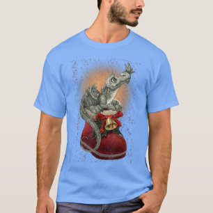 T-shirt Beurre de dragon mignon Noël Boot Noël Neige