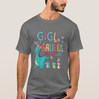 T-shirt Beurre de Fleur Gigisaurus Dinosaur Mère de Mère