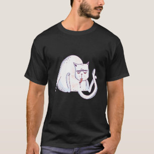 T-shirt Beurre De Lique De Chat. Amoureux de les chats amu