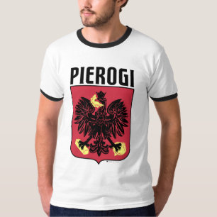 T-shirt Beurre de Pierogi et oignon - Emblème d'aigle pol