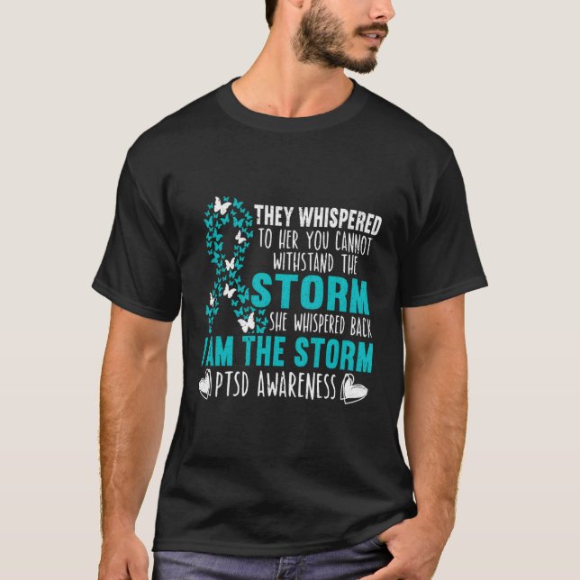 T-shirt Beurre de sensibilisation Ptsd Stress post-traumat (Devant)