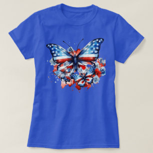 T-shirt Beurre du drapeau américain Patriotique