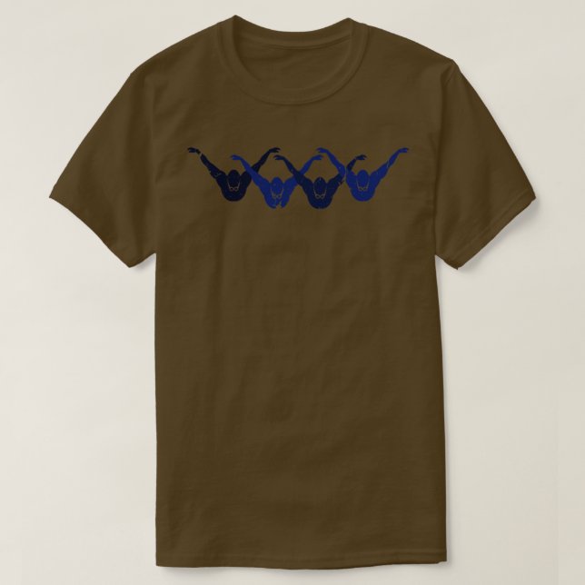 T-shirt Beurre Silhouette nage (Design devant)
