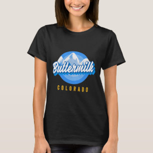 T-shirt Beurre Snowboard Co Ski Colorado Mountain S