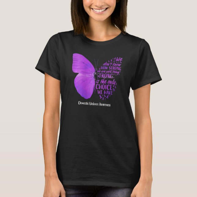T-shirt Beurre Violette Violence Domestique A (Devant)