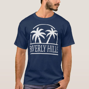 T-shirt Beverly Hills California Palm Trees Graphic