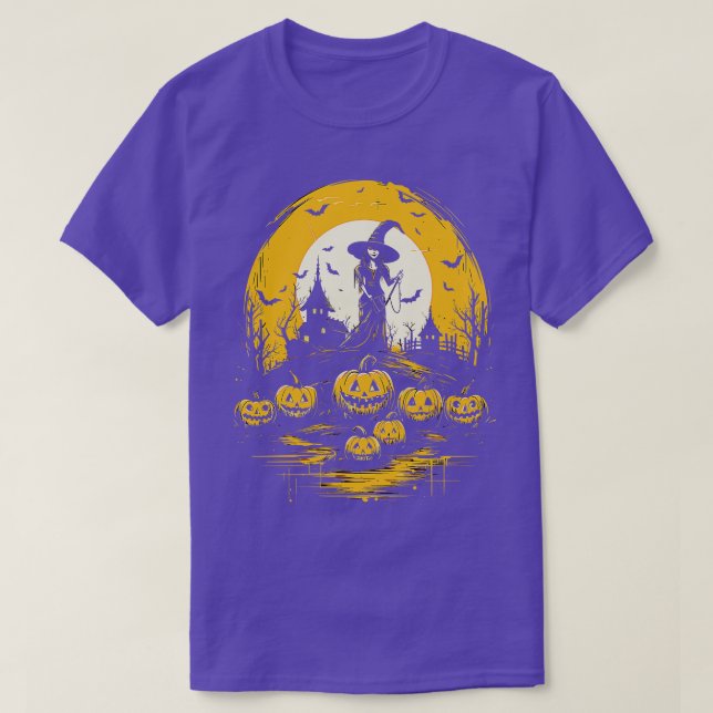 T-shirt Bewitching Beauté Halloween sorcière (Design devant)
