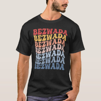 T-shirt Bezwada City Groovy Retro