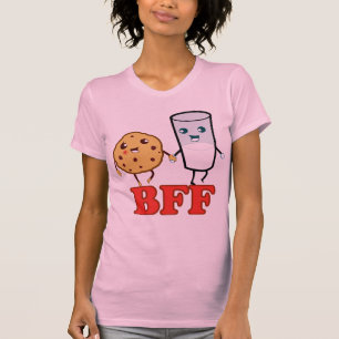 T-shirt BFF, biscuit et lait