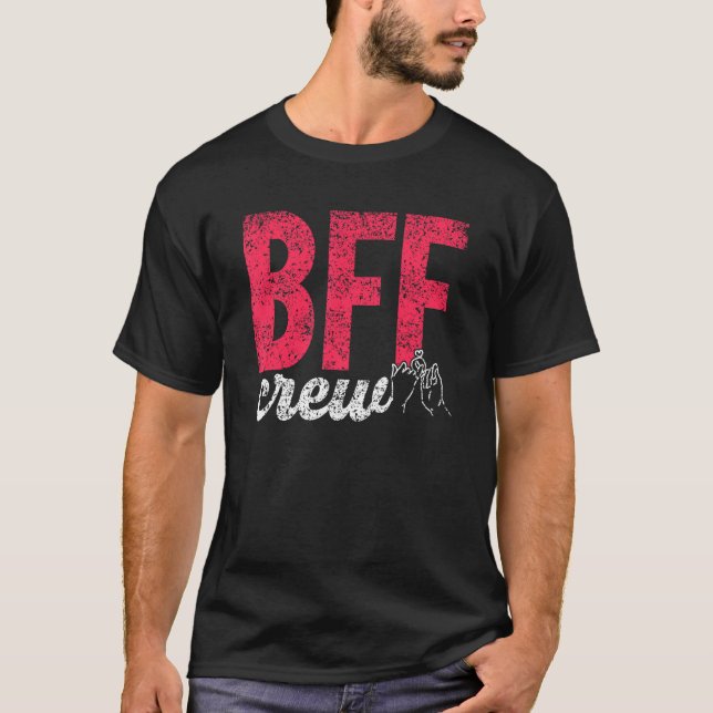T-shirt Bff Équipe d'amis de l'équipe d'amitié dit Best Fr (Devant)