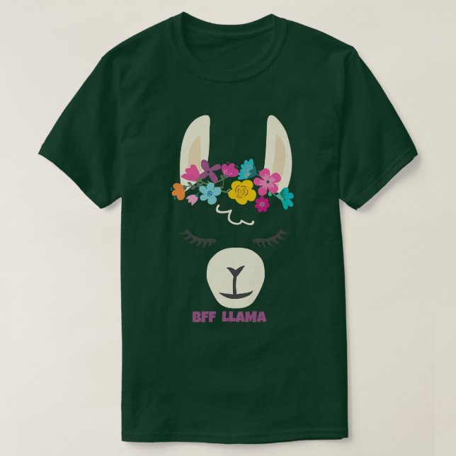 T-shirt BFF LLAMA Anniversaire (Design devant)