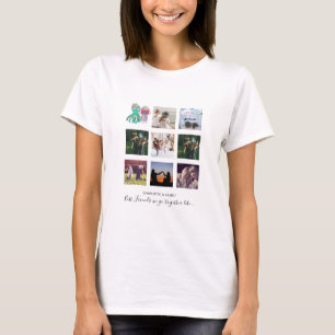T-shirt BFF Photo Collage Jellyfish Octopus Cadeau personn