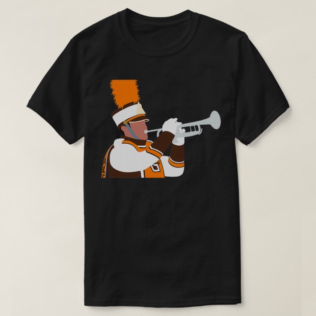 T-shirt BGSU Faucon Marche Bande Trompette (Design devant)
