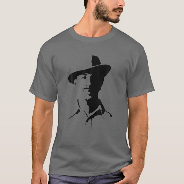T-shirt Bhagat Singh Punjabi Sikh King Quality (Devant)
