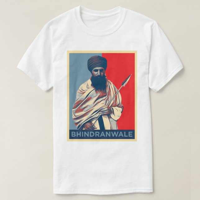 T-shirt Bhindranwale (3) (Design devant)