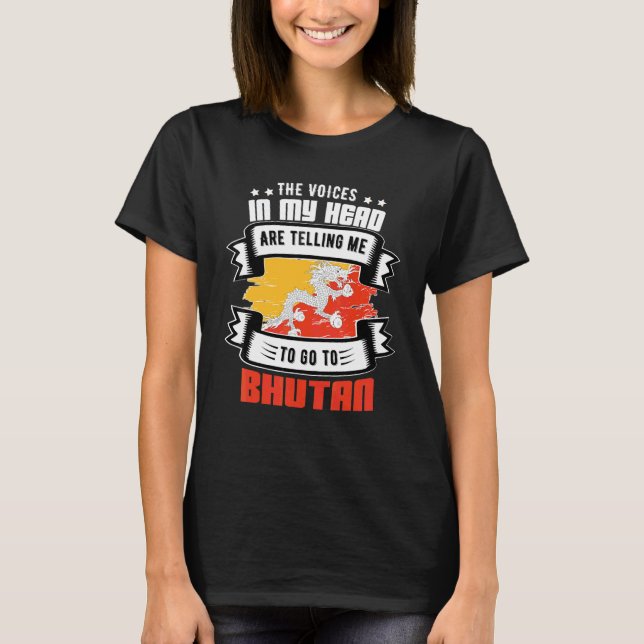 T-shirt Bhoutan Dans Ma Tête (Devant)