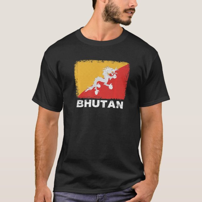 T-shirt Bhoutan Drapeau soutien peuple bhoutanais Femmes H (Devant)