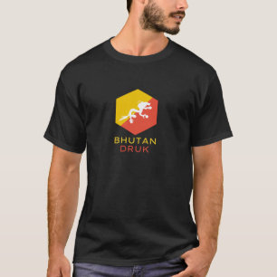T-shirt Bhoutan Druk - Dragon de tonnerre