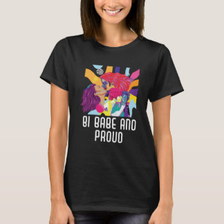 T-shirt Bi Babe Et Fière Bisexuel Rainbow Pride Bisexuali