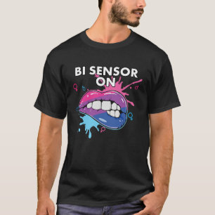 T-shirt Bi Capteur Sur Bisexuel Rainbow Pride Bisexualité